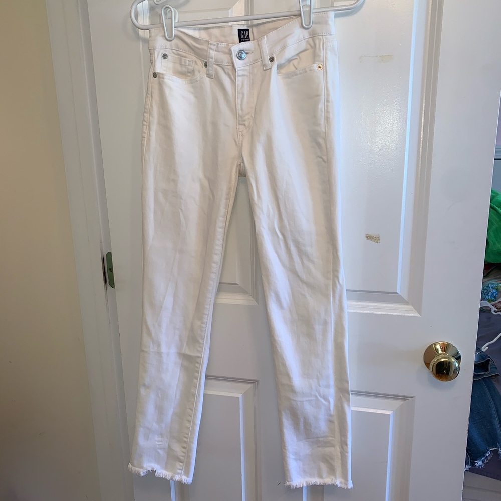 Gap jeans with raw hem- ALL OFFERS ACCEPTED